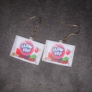 Blow Pop Candy Snacks Products Earrings -53